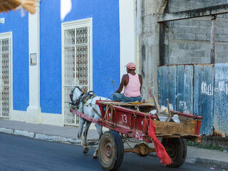 It's Man from Nicaragua rides a donkey
