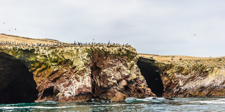 It's Rock formations of the Ballestas Islands, the Paracas Distr