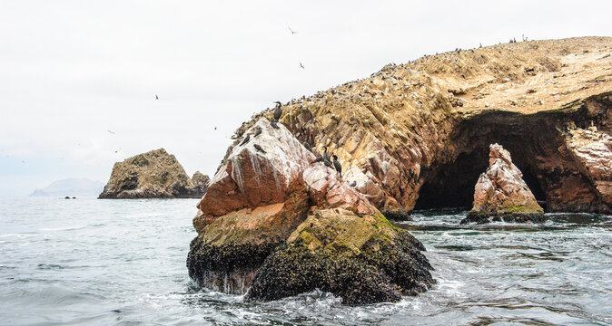 It's Rock formations of the Ballestas Islands, the Paracas Distr