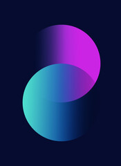 Abstract gradient color illustration with blue and purple color. Gradient templates with soft texture and light colors. Applicable for design cover, social media, wallpaper, poster and more.