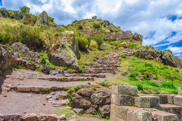 It's Stairs to the high mountain incas fortress