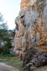 Templar hermitage of San Bartolome and natural park of the Cañon del Rio Lobos in Soria