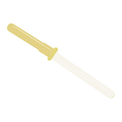 Vector illustration pipette in flat style isolated on white background. Eye Laboratory Pipette icon. Eye laboratory medical dropper for web and advertising.