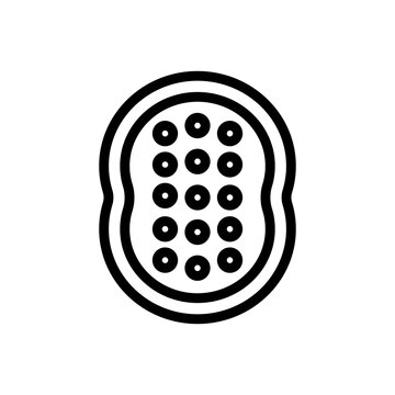 anti cellulite massager tool icon vector. anti cellulite massager tool sign. isolated contour symbol illustration