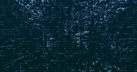Abstract digital network data background, 3D rendering