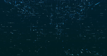 Abstract digital network data background, 3D rendering