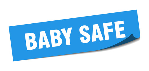 baby safe sticker. baby safe square isolated sign. baby safe label