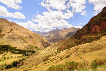 Sacred Valley of the Incas (Urubamba Valley). It is located in the present-day Peruvian region of Cusco.