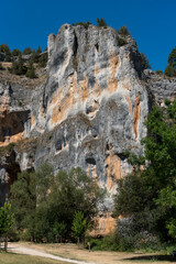 Templar hermitage of San Bartolome and natural park of the Cañon del Rio Lobos in Soria