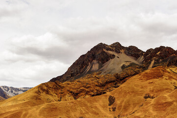 Landscape of the mountains in Peru