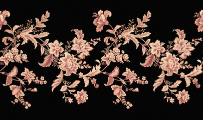 Classic paisley and fine lace pattern, Persian pattern，suitable for textile clothing and wallpaper design, invitation design
