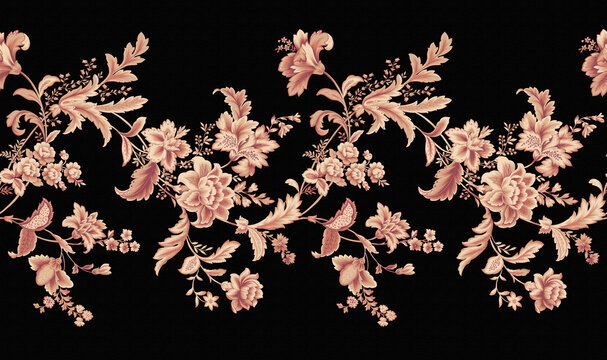Classic paisley and fine lace pattern, Persian pattern，suitable for textile clothing and wallpaper design, invitation design