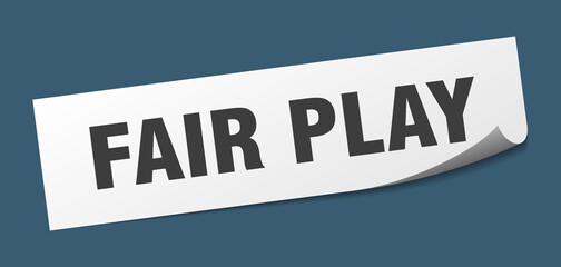 Obraz premium fair play sticker. fair play square isolated sign. fair play label