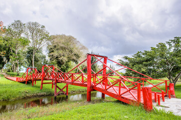 It's Red bridge in Suriname, South America