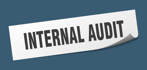 internal audit sticker. internal audit square isolated sign. internal audit label