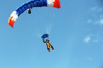 paraglider in the sky