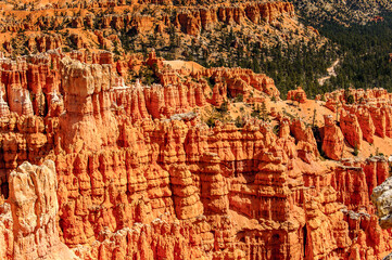 It's Spectacular view of the Bryce Canyon National park, Utah, USA