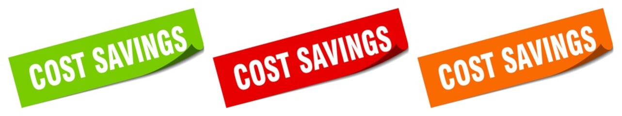 cost savings sticker. cost savings square isolated sign. cost savings label