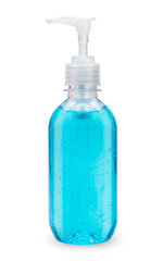Alcohol gel bottle isolated on white With clipping path, Alcohol gel sanitizer hand gel cleaners for anti Bacteria and COVID-19 virus 