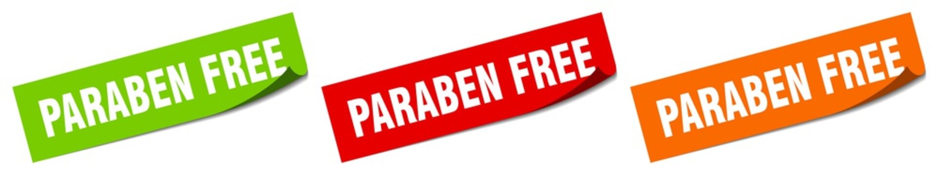 paraben free sticker. paraben free square isolated sign. paraben free label
