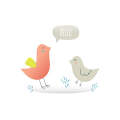cute birds vector