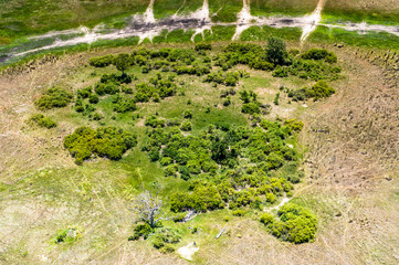 It's Okavango Delta (Okavango Grassland), One of the Seven Natural Wonders of Africa, Botswana