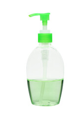 alcohol gel bottle isolated on white background