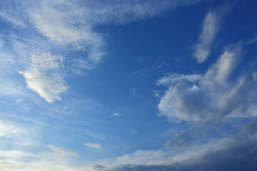 white cloud on blue sky background