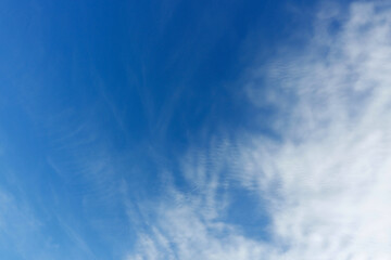 air on blue sky, clear weather day background
