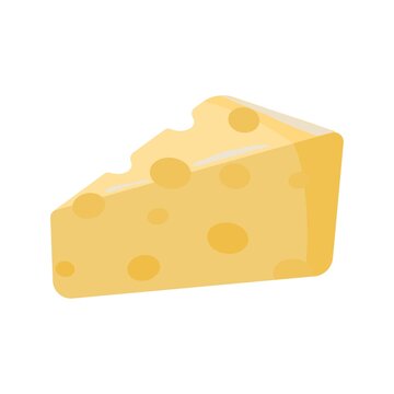 Image of cheese on a white background. Vector image, eps 10