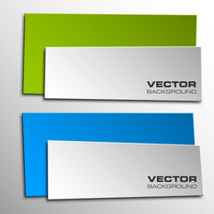 Origami  Vector infographic colorful banners set