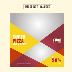 Restaurant food Social Media Banner 
