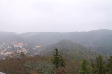 fog in the mountains