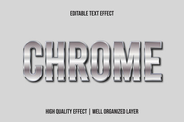 Chrome, 3d Metallic Text Effect Style