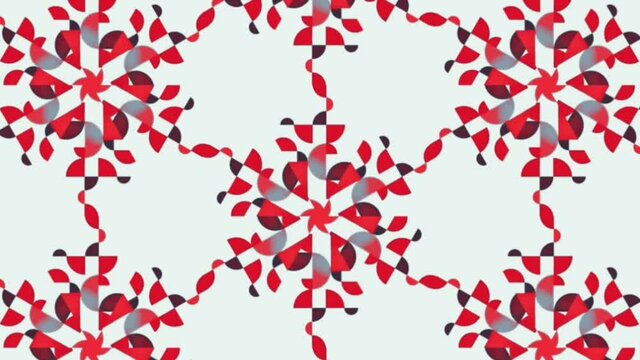 Graphic mesh effect moving vertically.