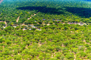 Fototapeta na wymiar It's Aerial view Botswana