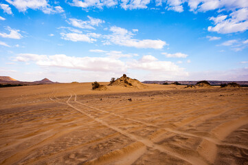 Fototapeta na wymiar It's Beautiful nature of the Bahariya Oasis in Egypt