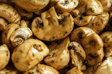 Marinated mushrooms salad