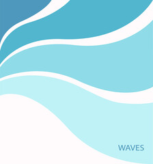 Water Wave Logo abstract design.