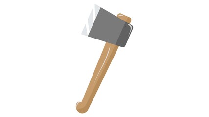 Image of an ax on a white background. Vector image, eps 10