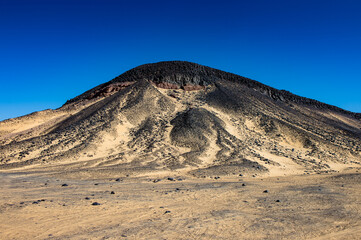 It's Basalt formations in the Black Desert of Egypt
