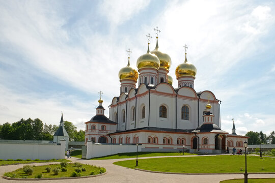 National Park "Valdaisky". The Iversky monastery (1653). 
Cathedral "Uspensky" (1656). Novgorod region.