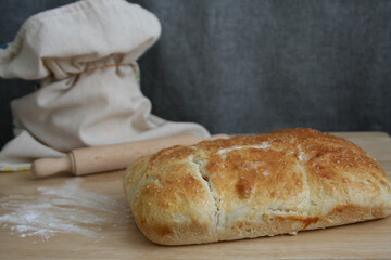 traditional homemade white bread