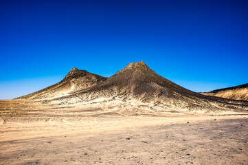 Fototapeta na wymiar It's Black desert, Egypt
