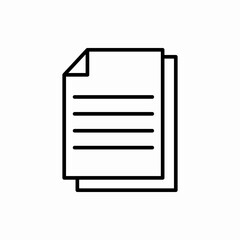 Outline copy document icon.Copy document vector illustration. Symbol for web and mobile