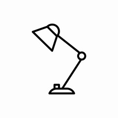 Outline desktop lamp icon.Desktop lamp vector illustration. Symbol for web and mobile