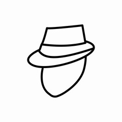 Outline detective icon.Detective vector illustration. Symbol for web and mobile