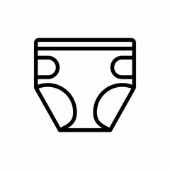 Outline diapers icon.Diapers vector illustration. Symbol for web and mobile