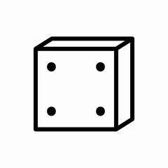 Outline dice icon.Dice vector illustration. Symbol for web and mobile