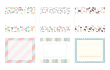 背景のセット／バナー／素材／フレーム